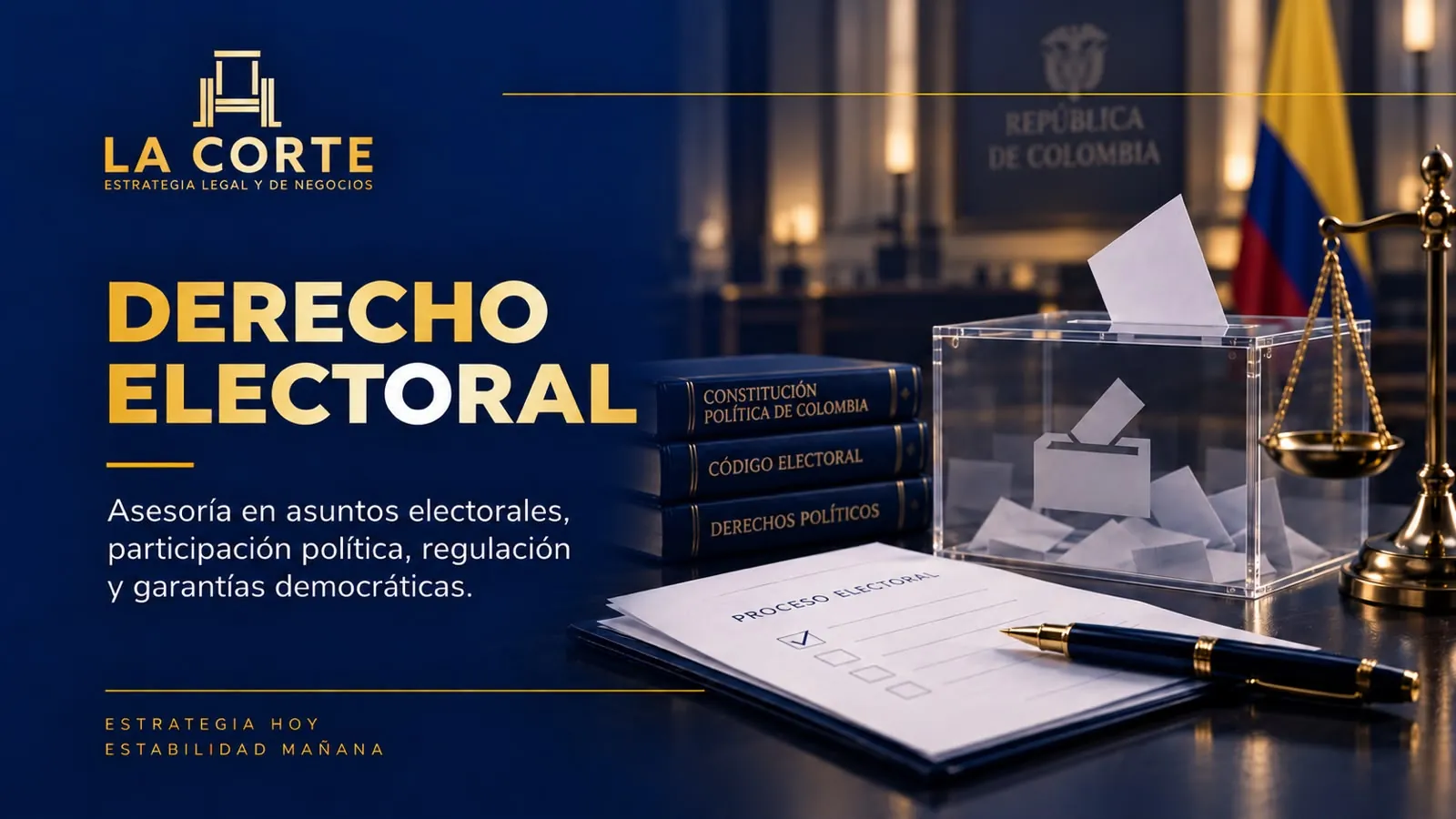 Urna de votación y trámites ante las autoridades electorales