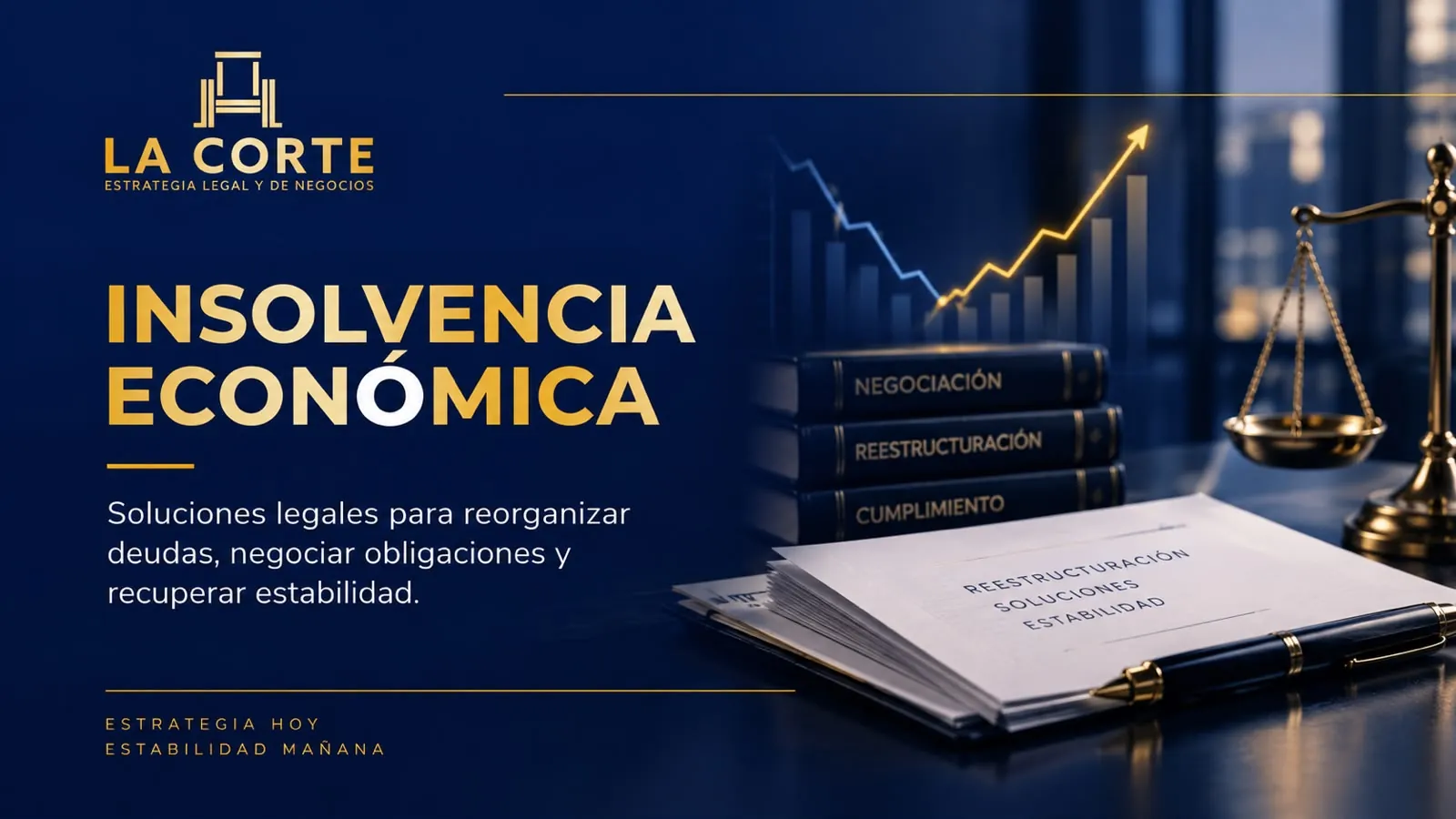 Persona revisando su situación de deudas con un abogado de LA CORTE